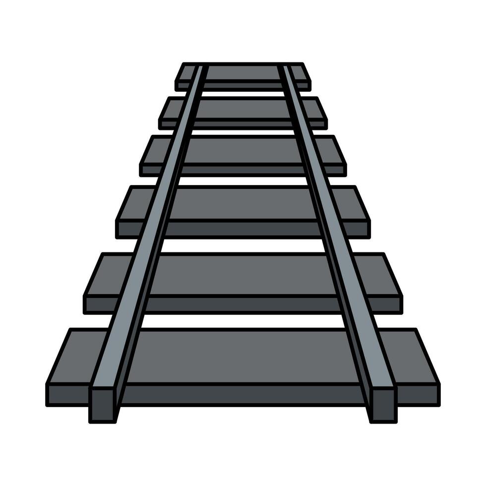 railroad tracks design illustration vector
