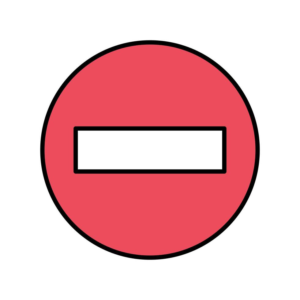 no entry sign illustration vector