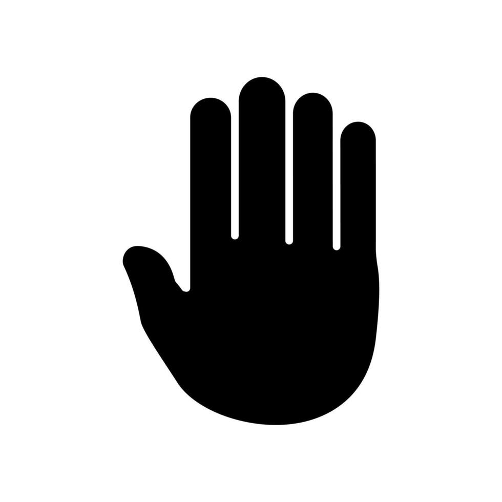 stop hand icon design illustration vector