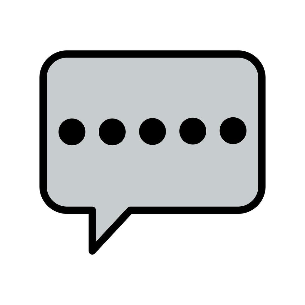 message waiting icon illustration vector