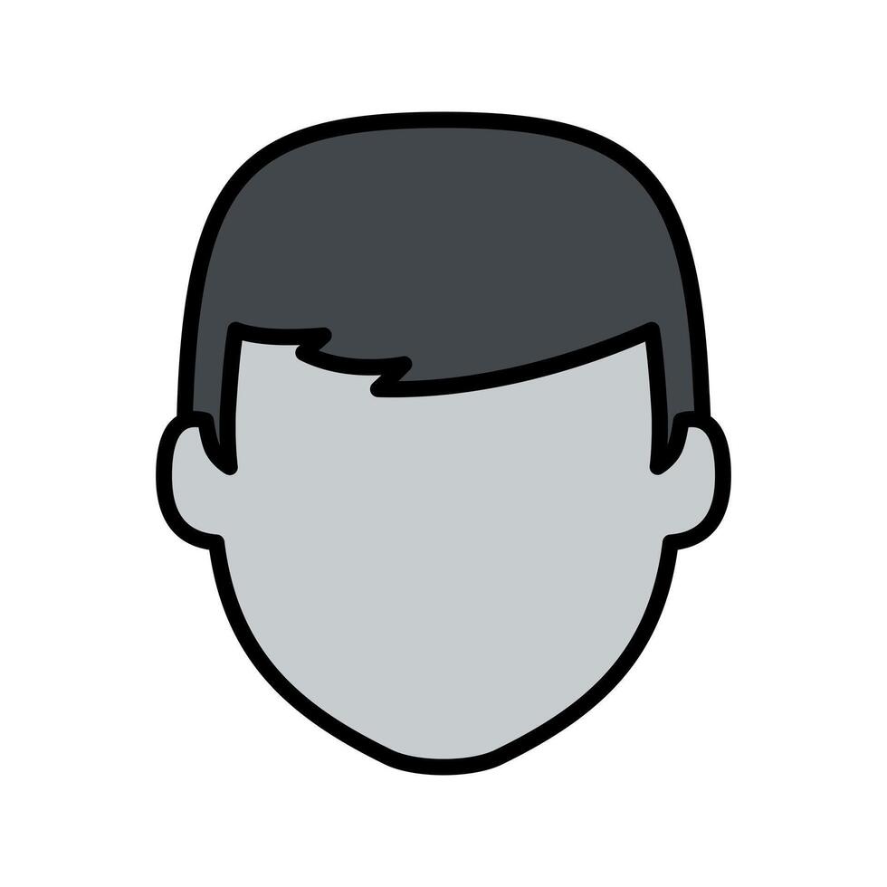 male avatar face icon illustration vector