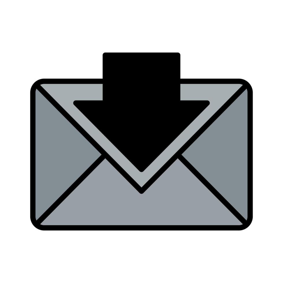 inbox email icon illustration vector