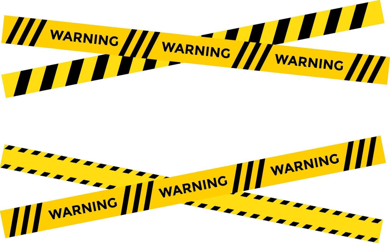 Yellow and black caution warning tape frame. designed for industrial safety. Caution tape border and safety stripe. roadwork construction. vector