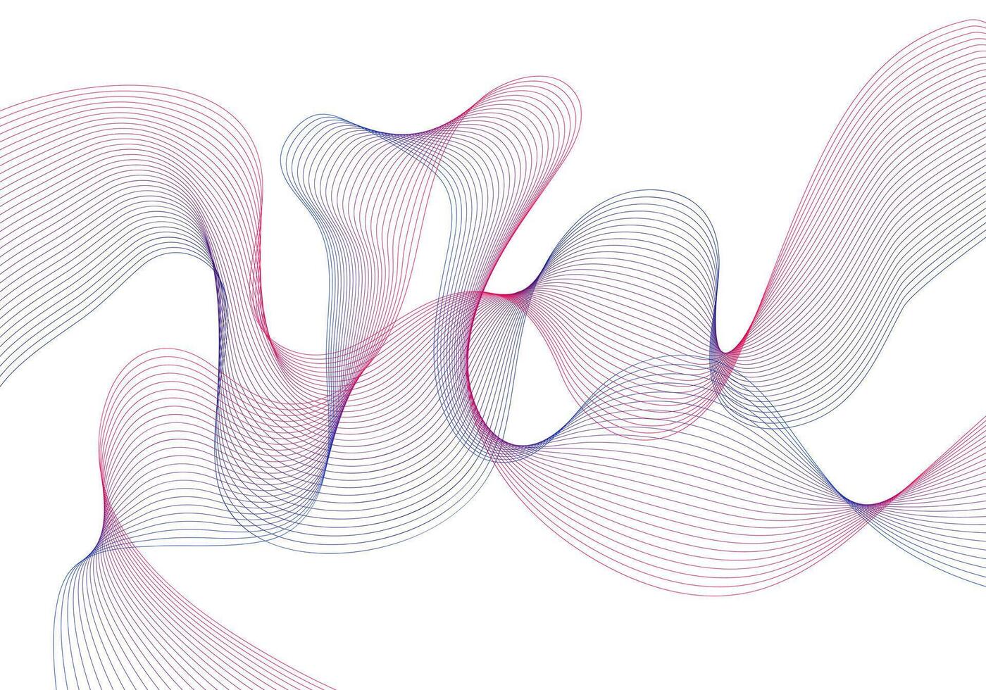Dynamic Motion Abstract Gradient Wave Lines vector