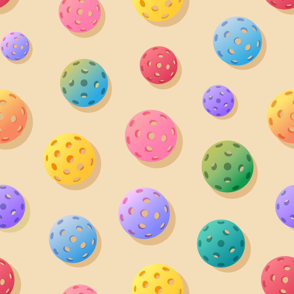 Colorful balls in a playful pattern vector