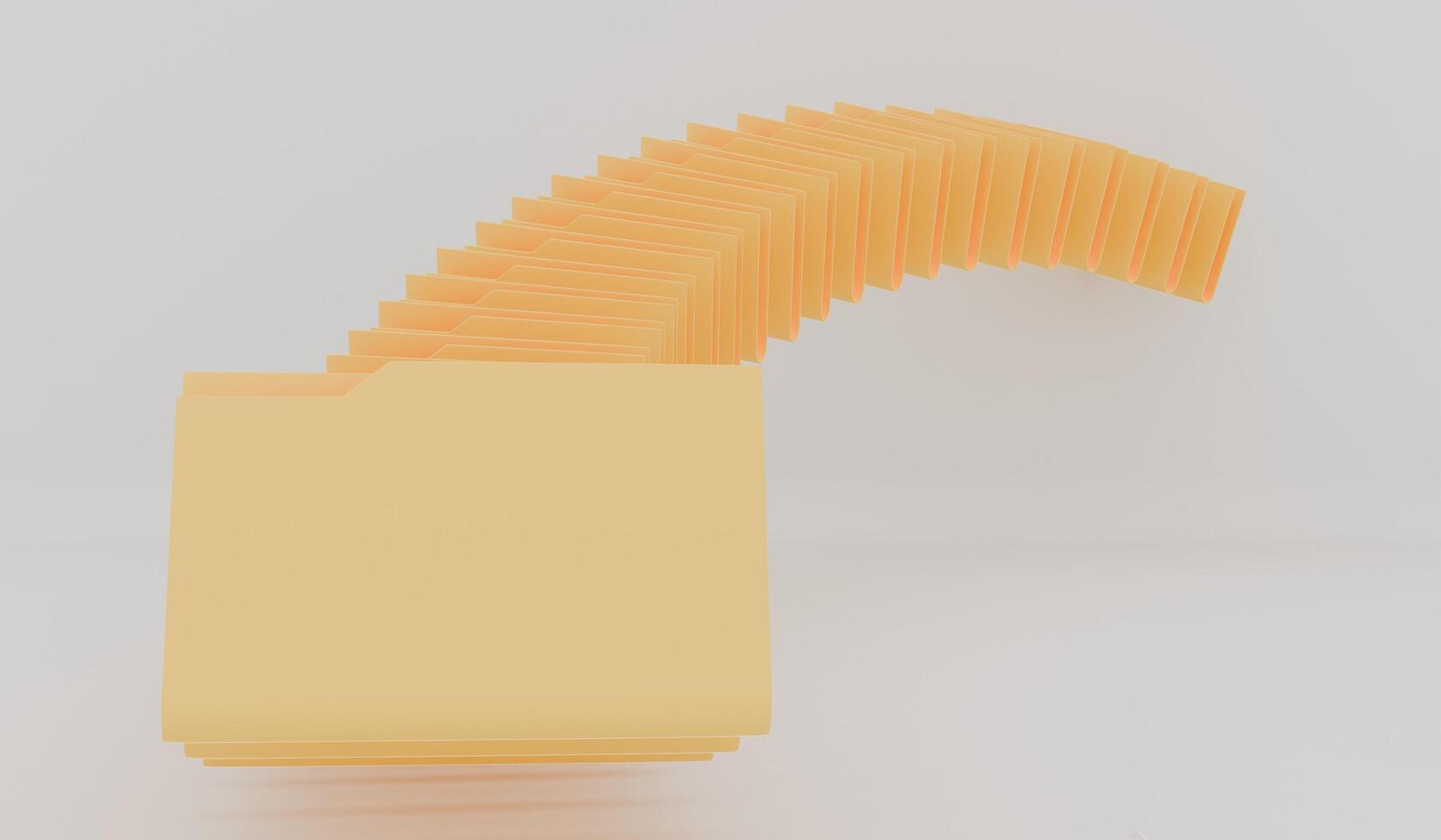 Document file, yellow, white background, computer file, 3D photo