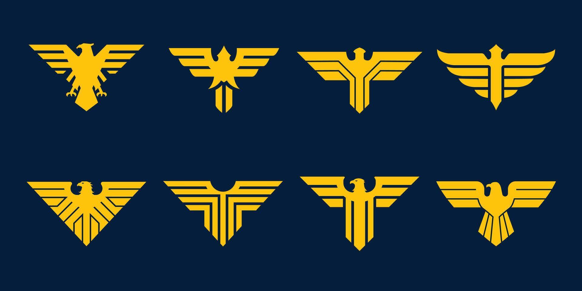 Military Wing Badge Set vector