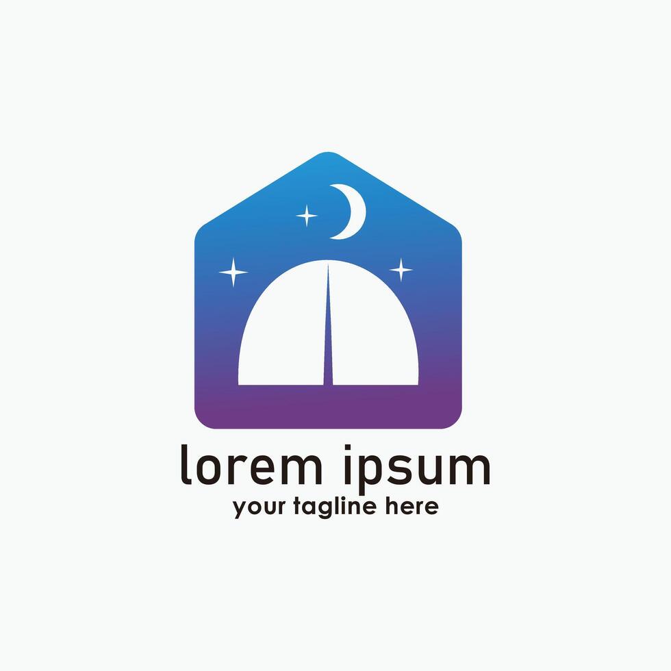 tent camp logo design , adventure logos, forest design illustration vector