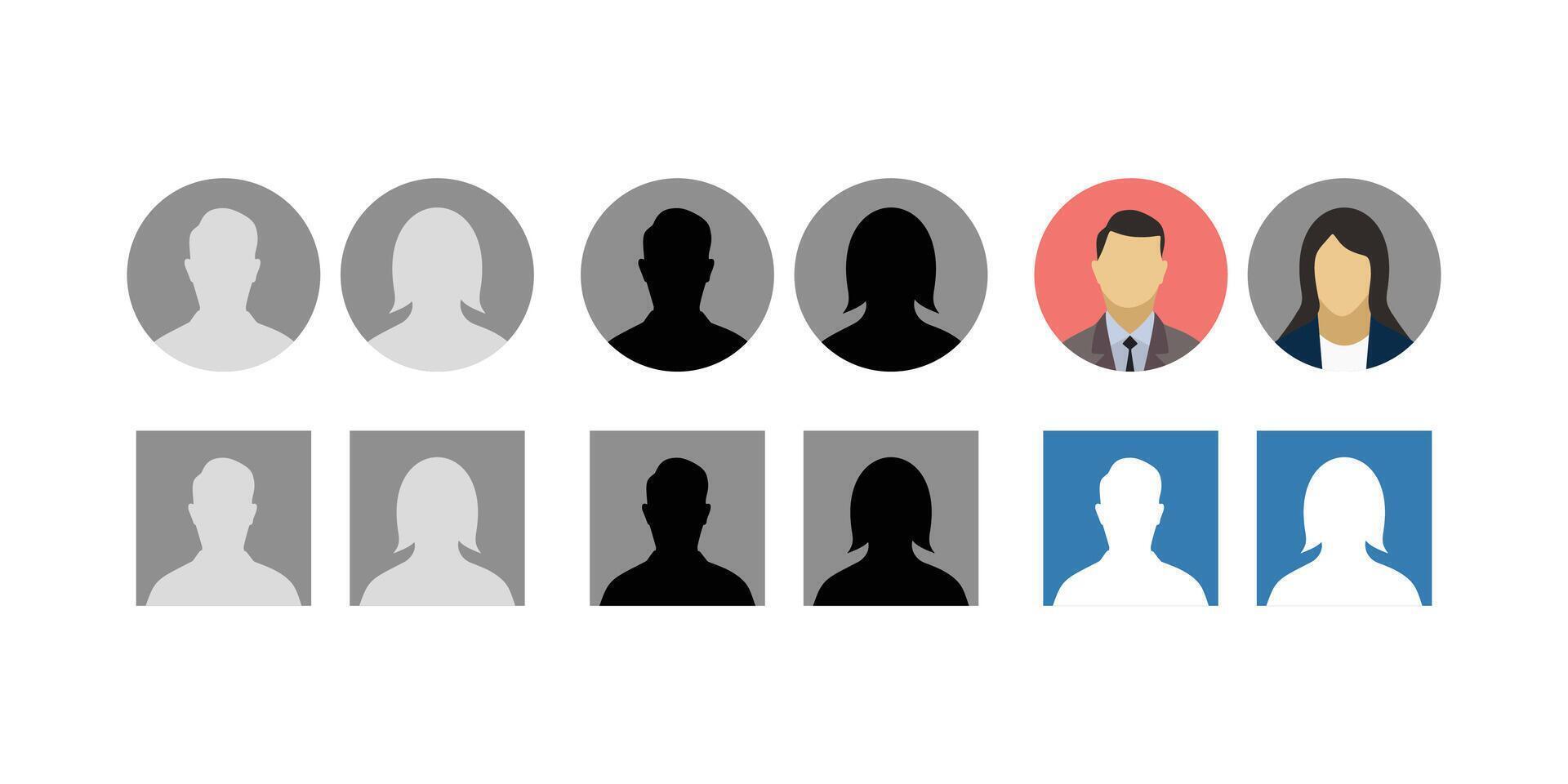 profile icon, avatar icon collections vector