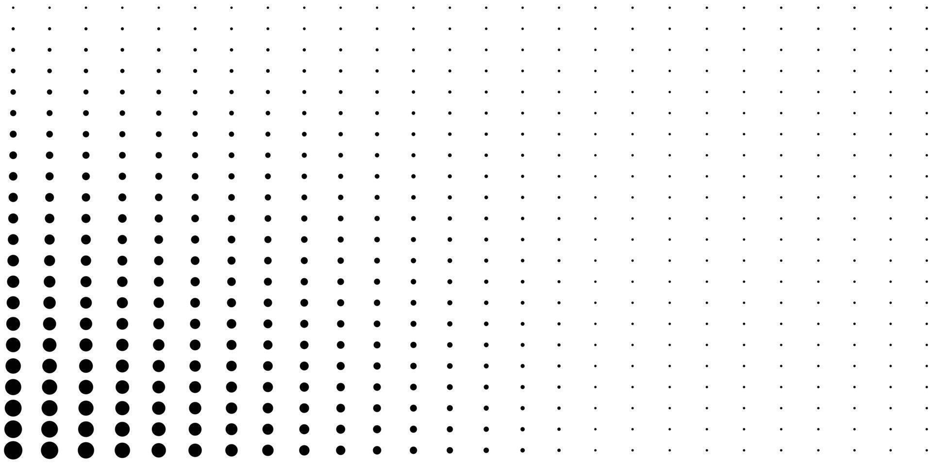 black and white dot halftone background vector