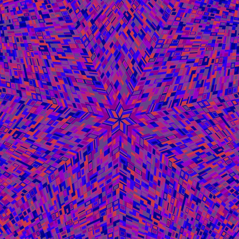 Abstract geometrical colorful dynamic round pattern mosaic background vector