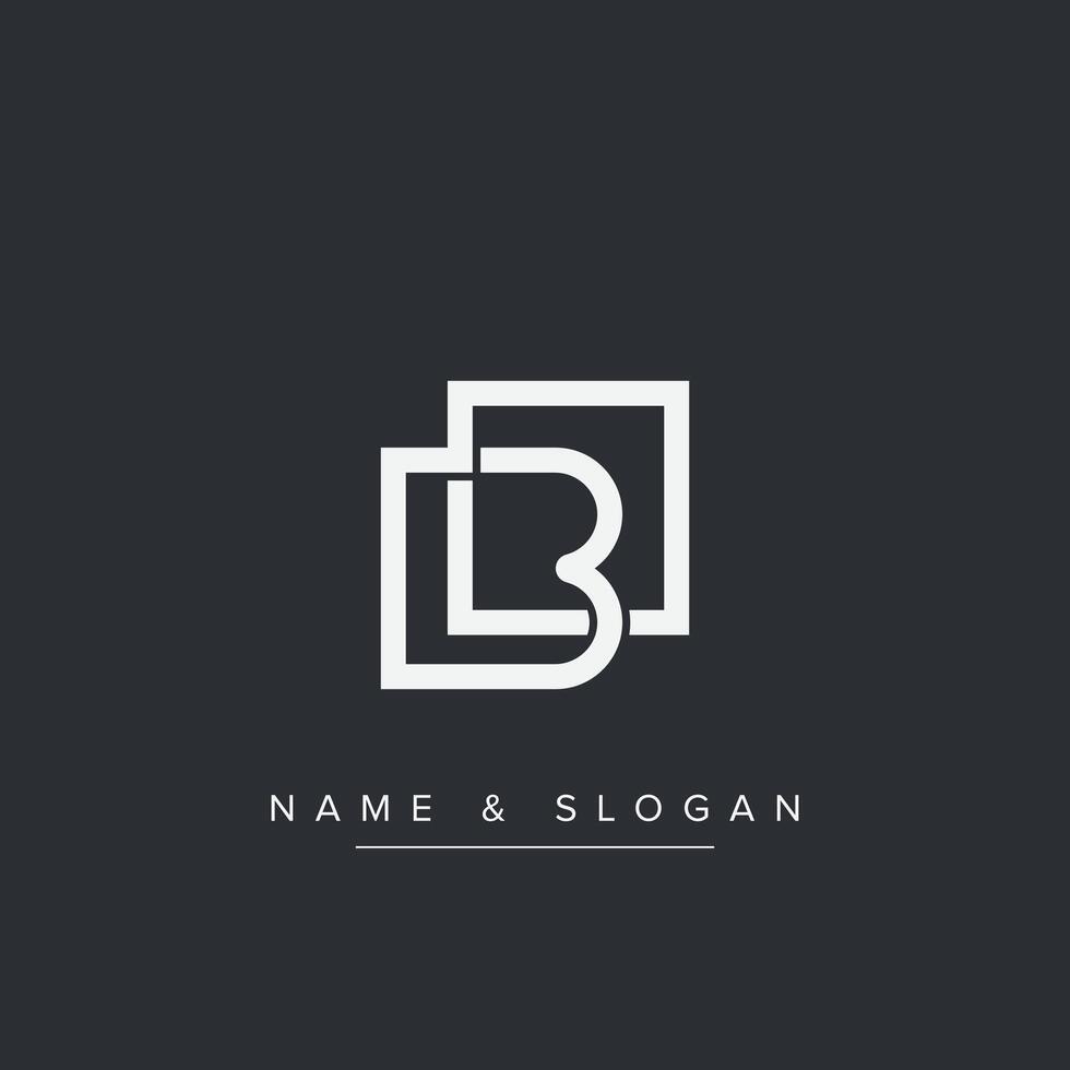 LB, BL Letters Logo Initial Monogram Symbol. vector