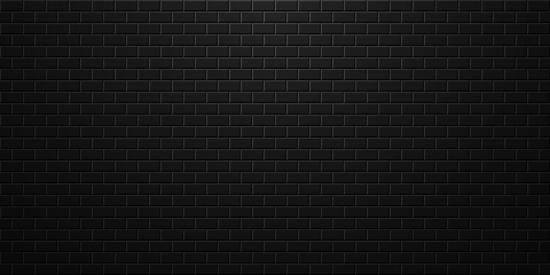 Black brick wall abstract background. Dark textured pattern. template for industrial and business design vector
