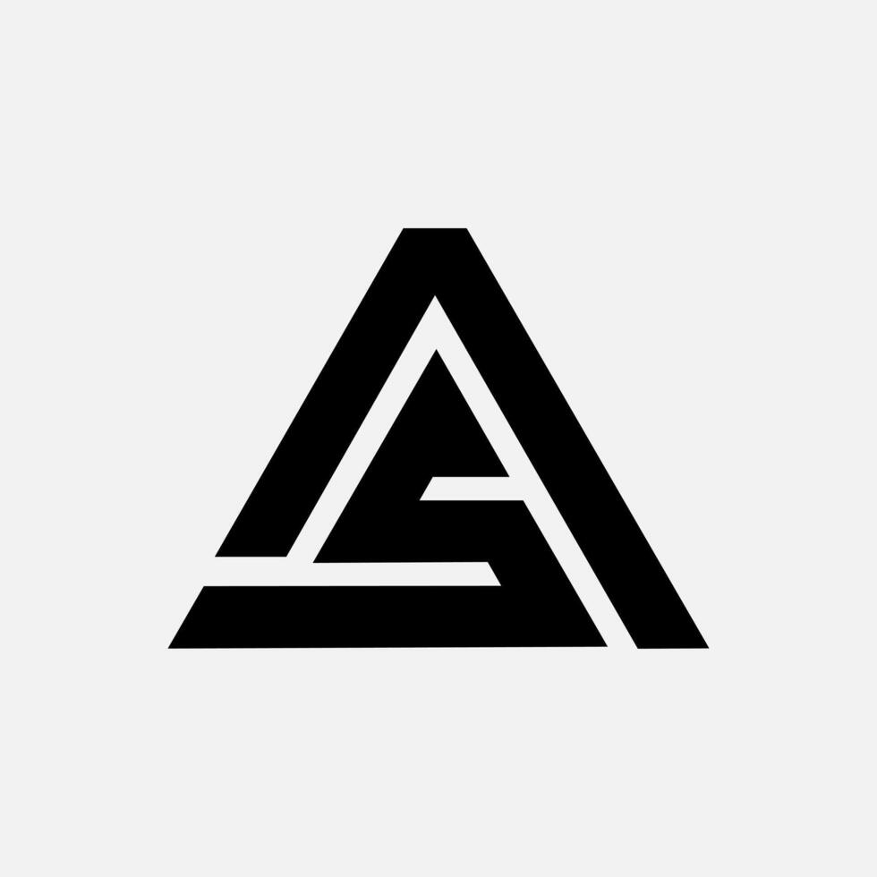 Letter AS SA Modern Initial Logo Idea vector