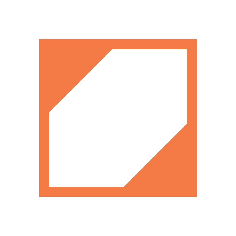 Modern abstract shape icon. Flat brutalism element, a bold figure that embodies contemporary design. This icon serves as a simple symbol, perfect for graphic projects and modern branding. vector