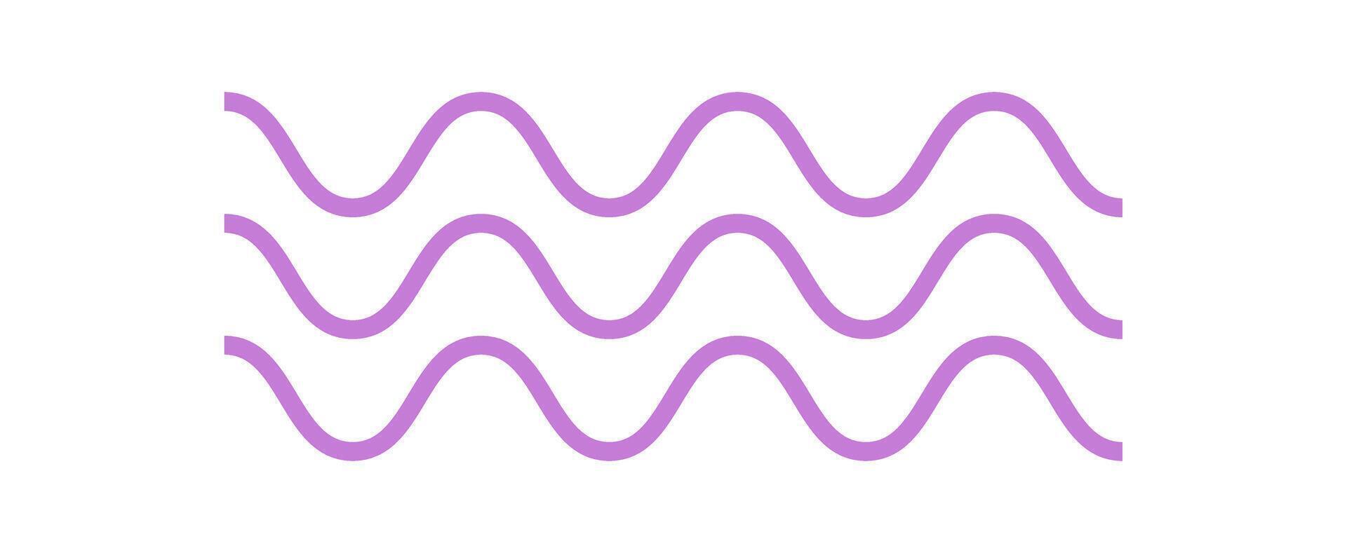 Brutalist abstract wave pattern. Modern minimal shape of lines and curves. Graphic element of brutalism, y2k style, and abstract form. Ideal for contemporary design decoration. vector