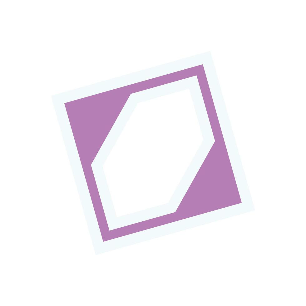 Bold abstract brutalist shape sticker. Modern figure with minimal form. This brutalist element symbolizes contemporary design, offering a unique icon in a y2k aesthetic, perfect for various graphic vector