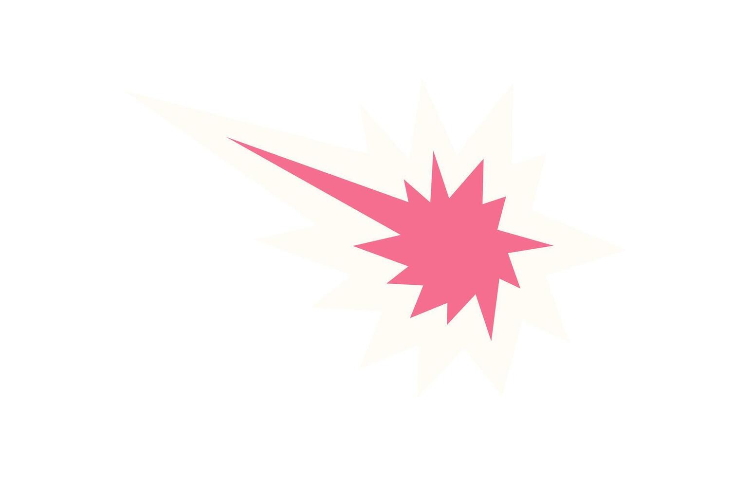 Bold star icon in flat style sticker. Modern abstract shape element. Playful graphic symbol, brutalist aesthetic, Y2K vibe. Ideal for creative projects and contemporary design applications. vector