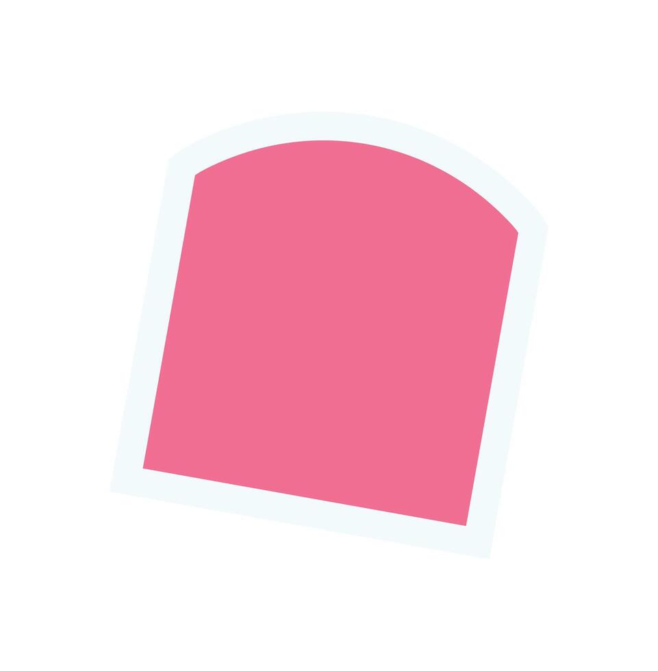 Bold brutalist abstract sticker. Minimal geometric form and abstract element. Modern icon, y2k style, sticker design, suitable for trendy applications and graphic projects. vector