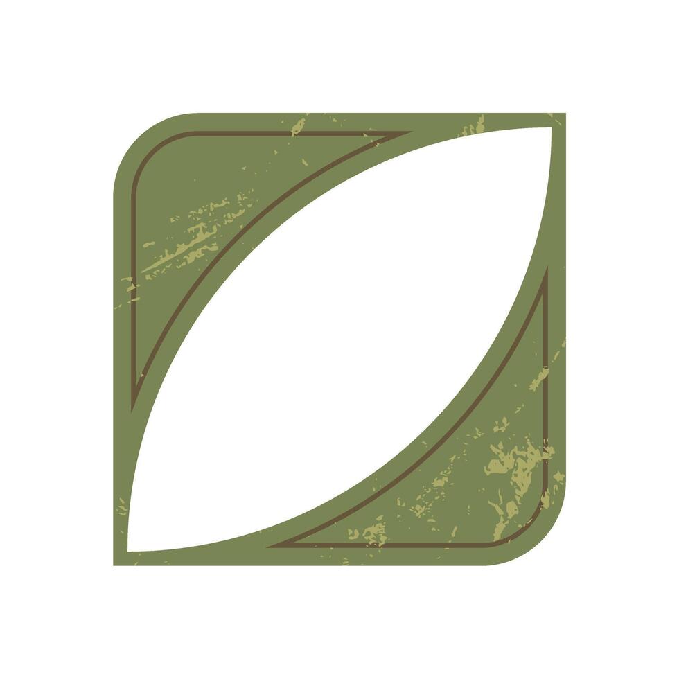 Bold abstract brutalist shape. Minimal icon with grunge texture and figure elements. Modern form and design concept, brutalism aesthetic, potential usage in contemporary art. vector