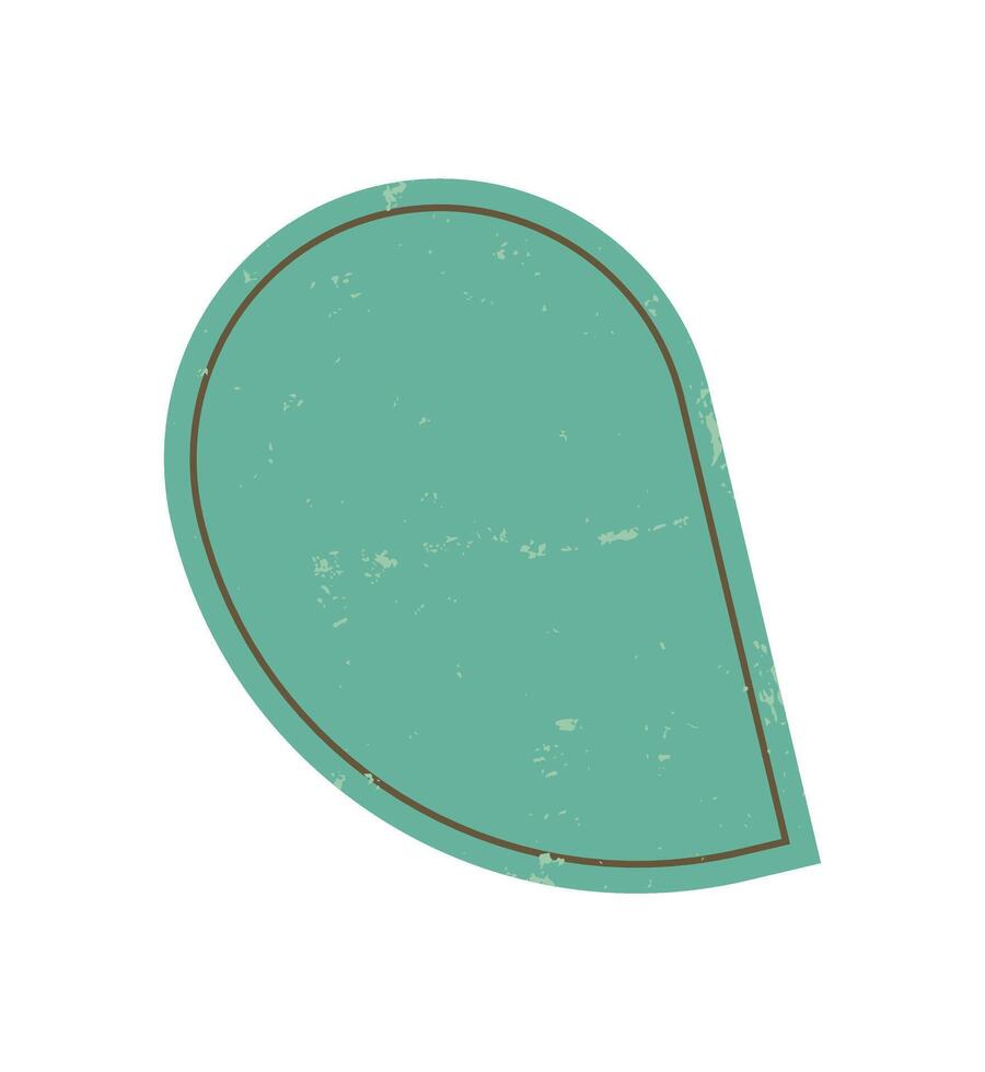 Brutalist abstract shape. Modern brutalism figure. Flat design element with grunge texture, a unique symbol of contemporary aesthetics. Ideal for creative projects, art, and graphic applications. vector