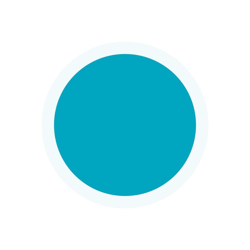 Brutalist circle icon sticker. Abstract geometric shape. This modern symbol stands as a bold element in flat design. Use it in contemporary projects, branding, or digital art to evoke vector