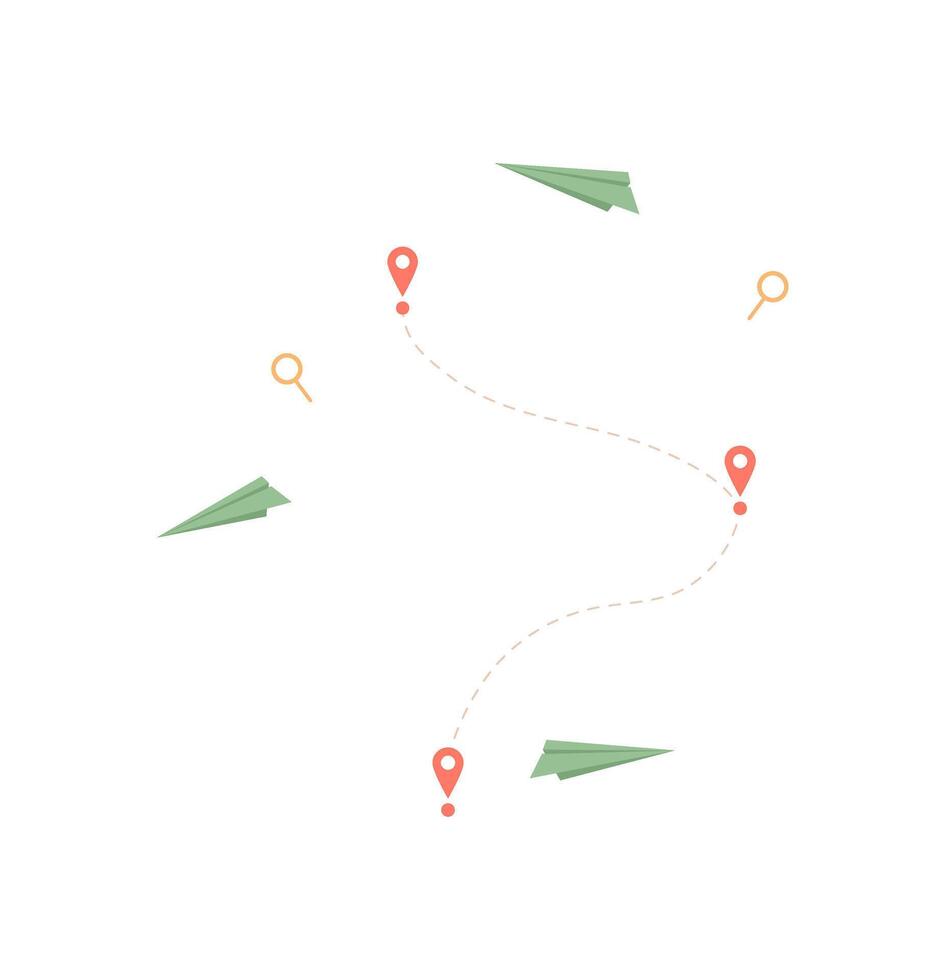 Smartphone navigation map with a flat design. User map app with clear navigation features for easy access. Mobile tool for digital communication, perfect online media. vector