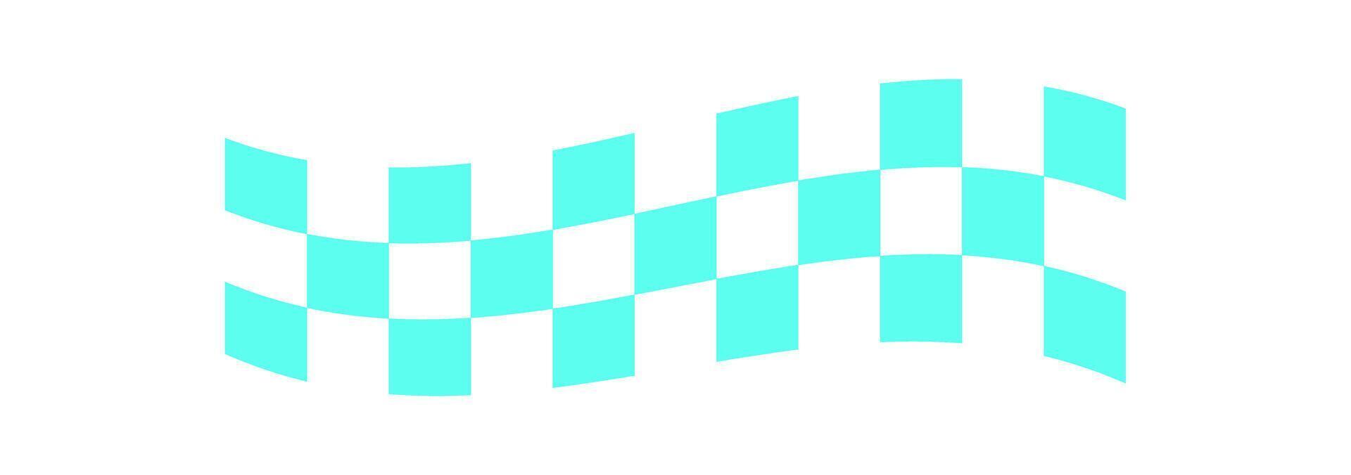 Y2K retro checker pattern. Abstract design with modern shapes. Flat aesthetic element, trendy icon of the 90s, perfect for nostalgic decoration or graphic projects. vector