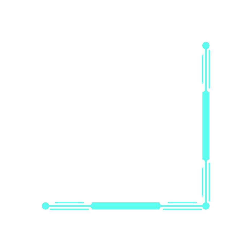 Y2K modern frame icon. Abstract retro element with minimal shape. Digital tech aesthetic, futuristic design, perfect for decoration and contemporary graphics. vector