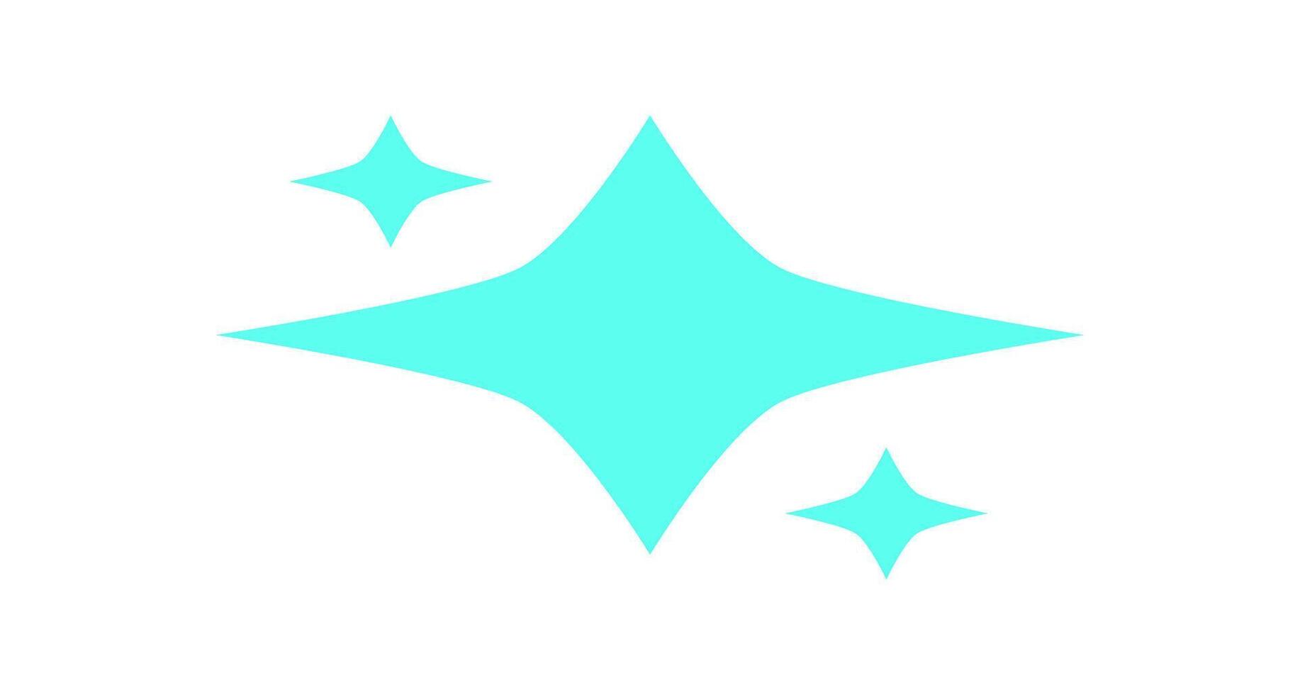 Bold Y2K star shape. Abstract retro icon. Aesthetic shape of a star and comet, 90s style, graphic element for decoration, trendy art, and modern design. vector
