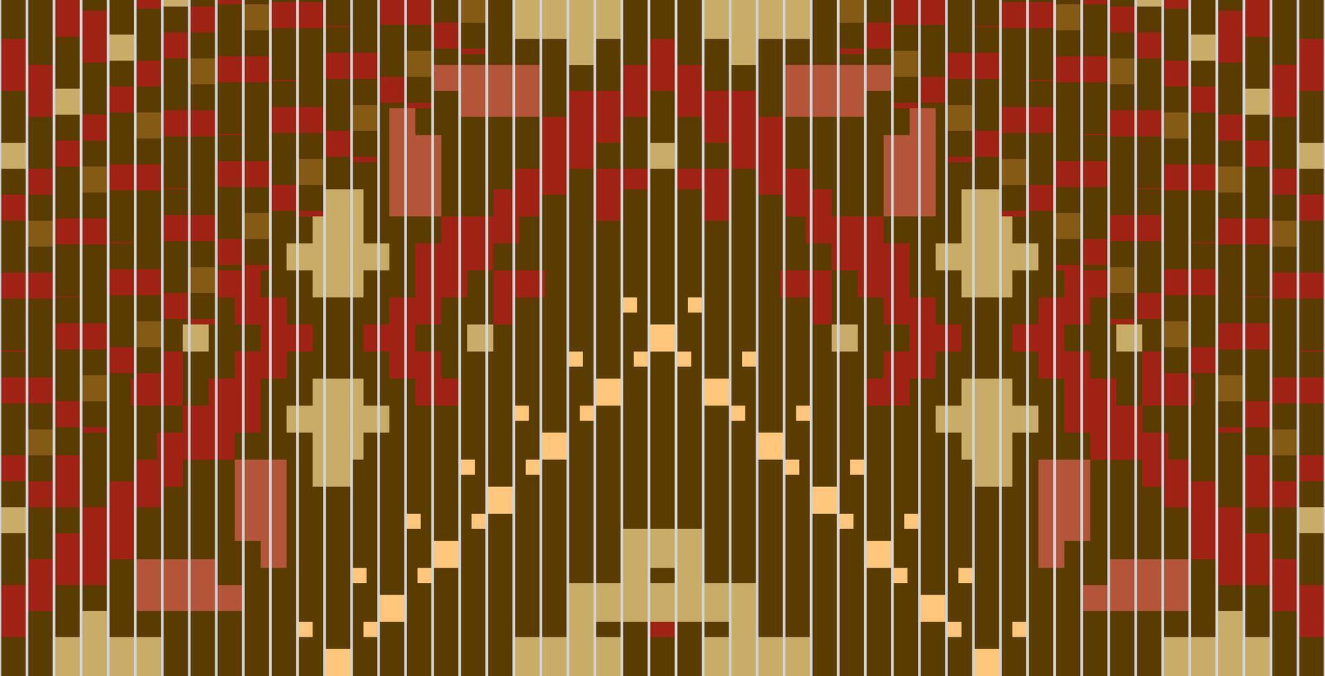 Saree Korean Traditional Pattern Fabricfolk Embroidery, Aztec Geometric Ornament Print. Design for Carpet, Wallpaper, Clothing, Wrapping, Fabric vector