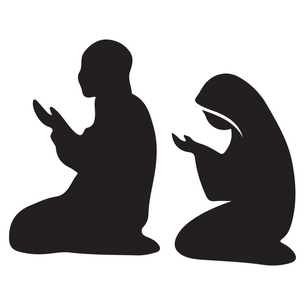 Silhouette of a mother and child, with love, family illustrations vector