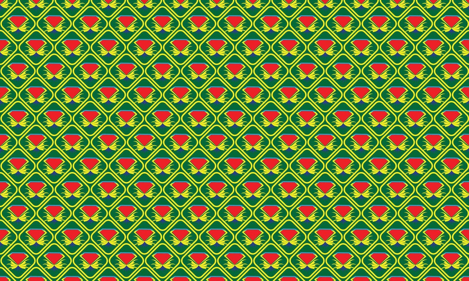Geometric floral pattern with vintage decorative elements in style vector