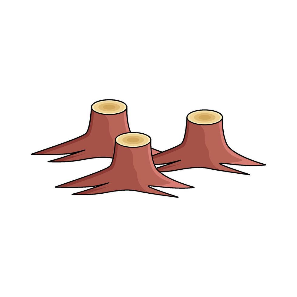 illustration of deforestation vector