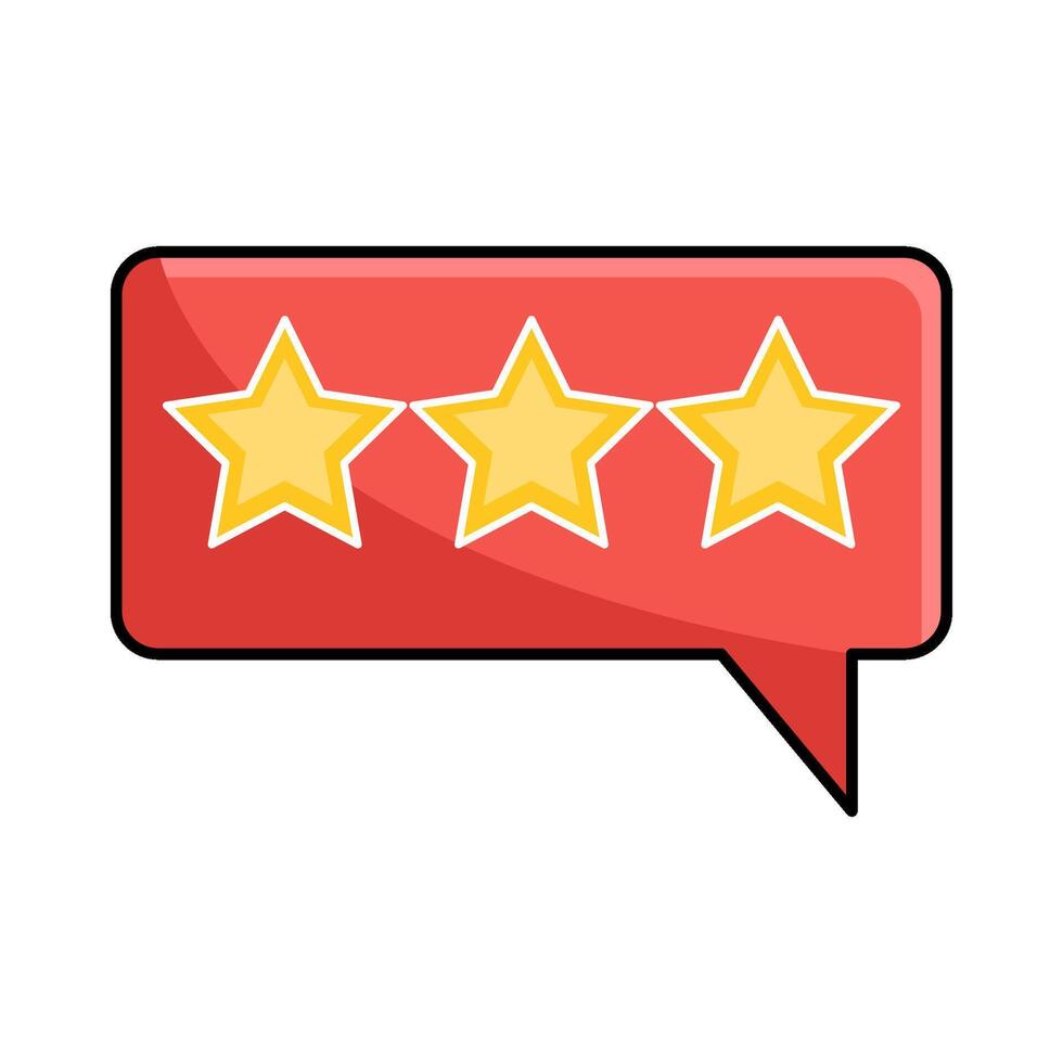 illustration of Customer Feedback Rating vector