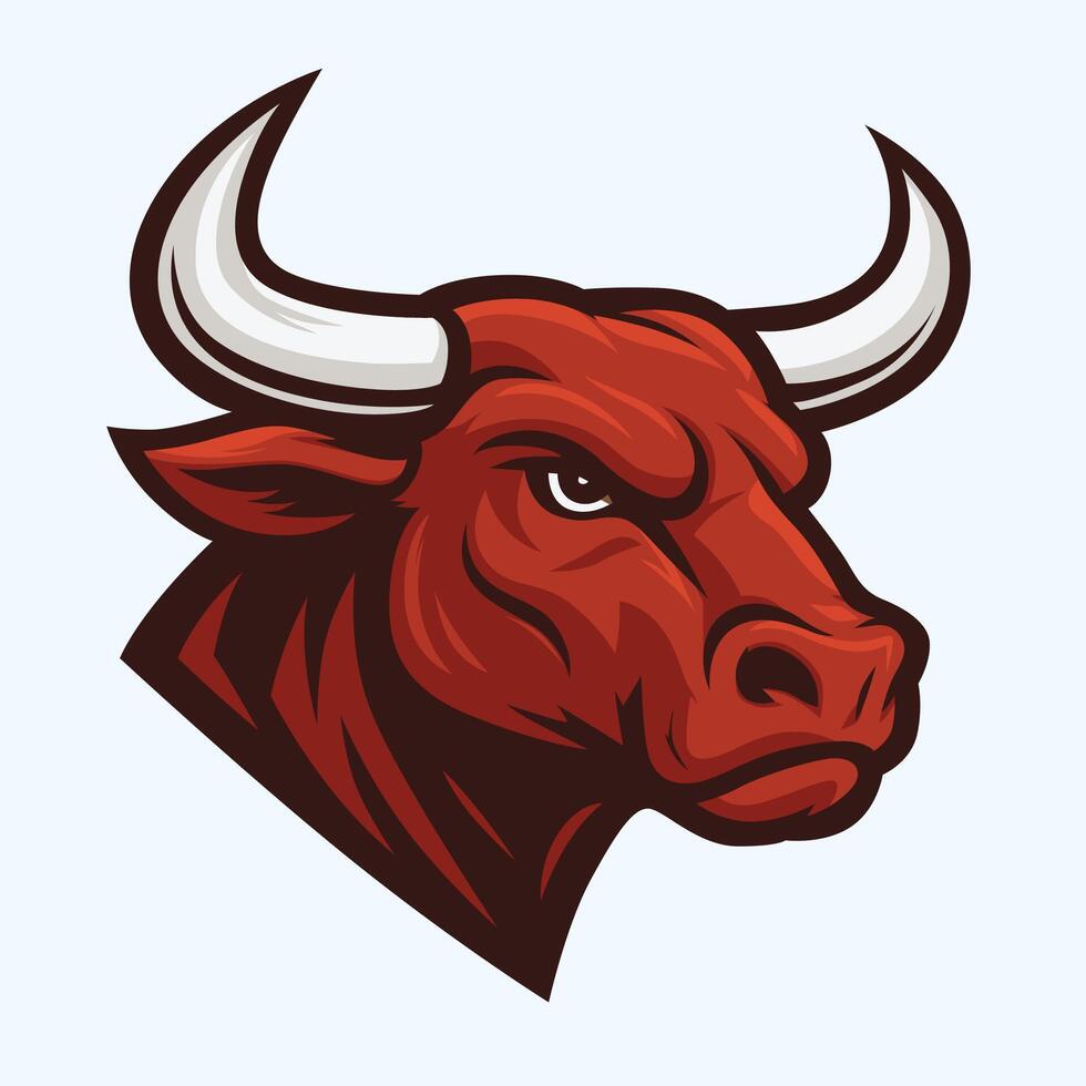Red bull logo design vector