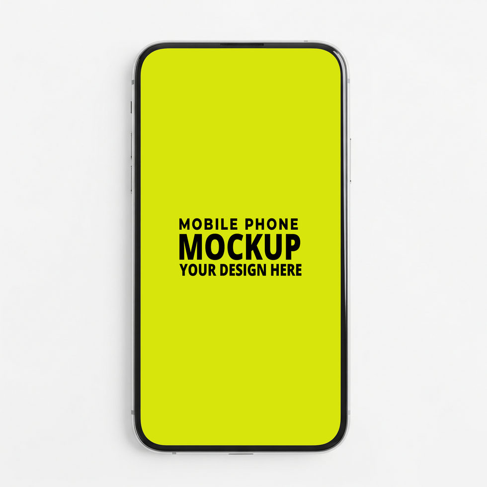 Clean Mobile UI UX Mockup Template psd