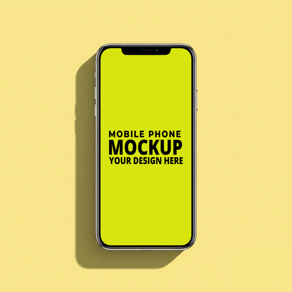 Isometric Smartphone Mockup psd