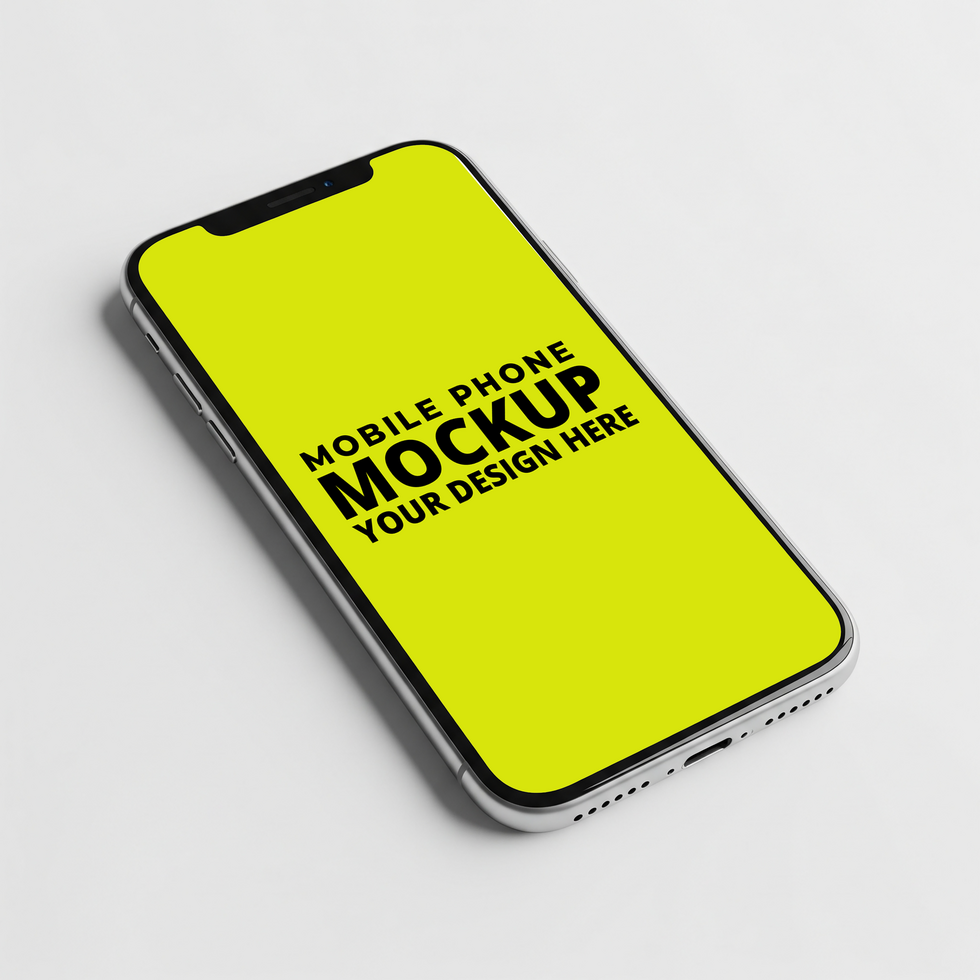 Modern Smartphone Mockup for App Presentation psd