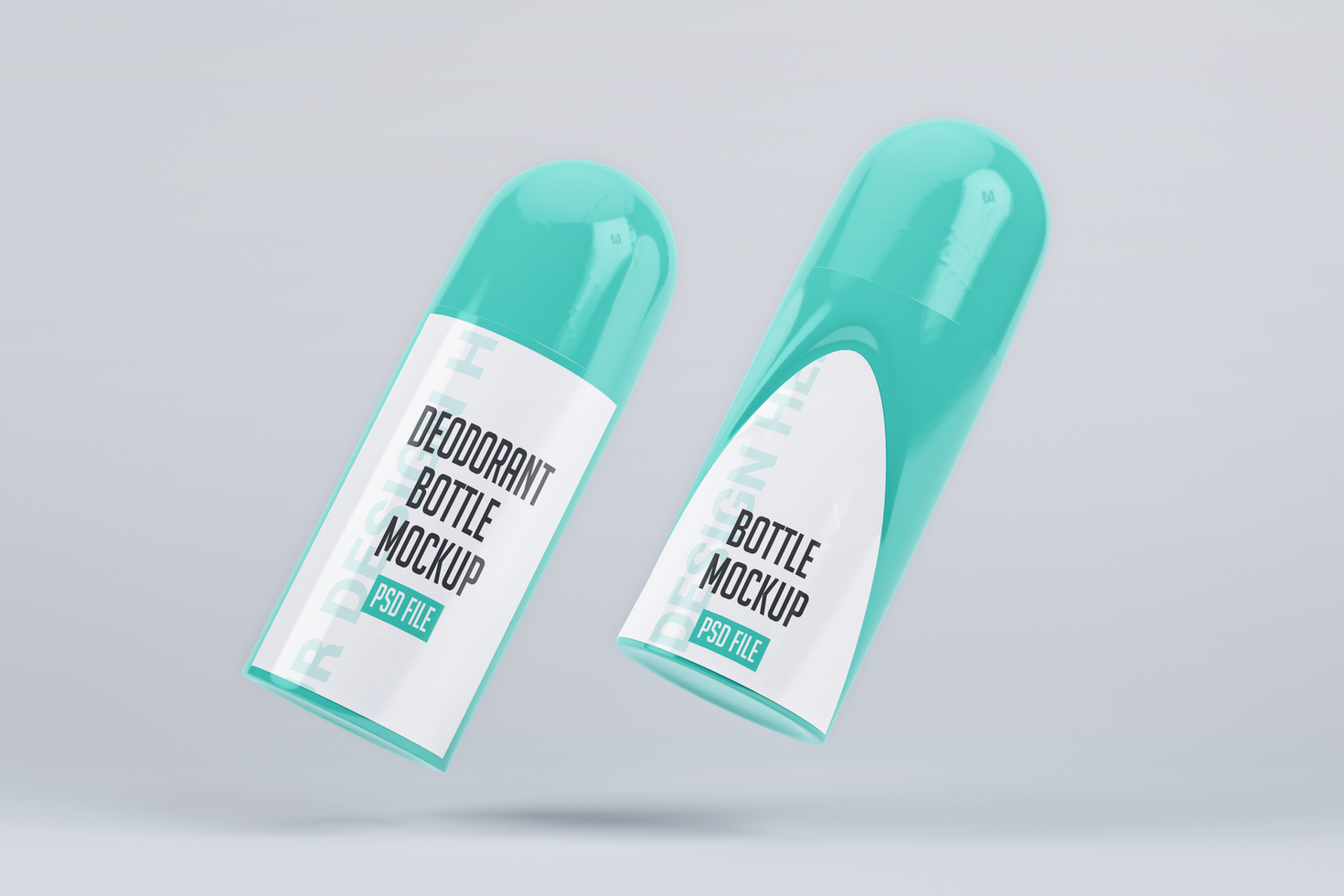 Deodorant stick packaging mockup design template psd