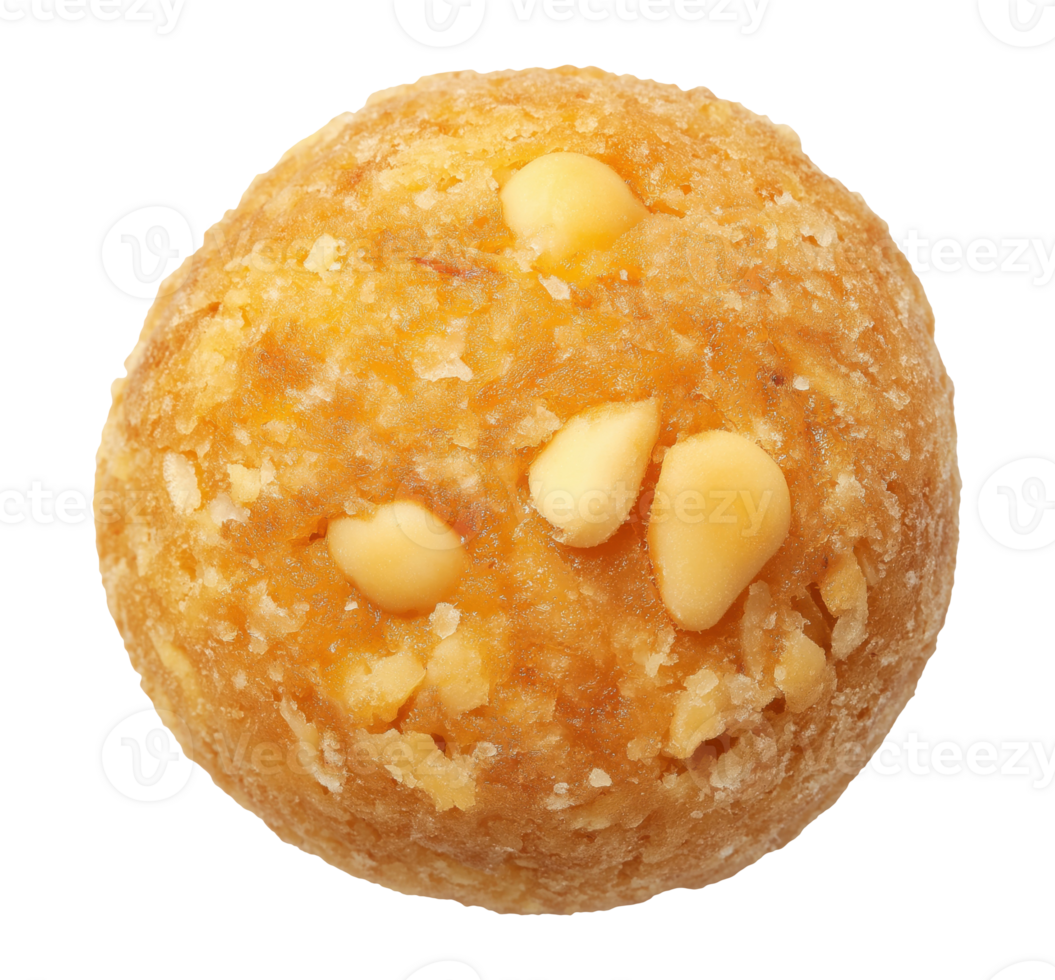 Traditional Indian sweet ladoo isolated on a transparent background png