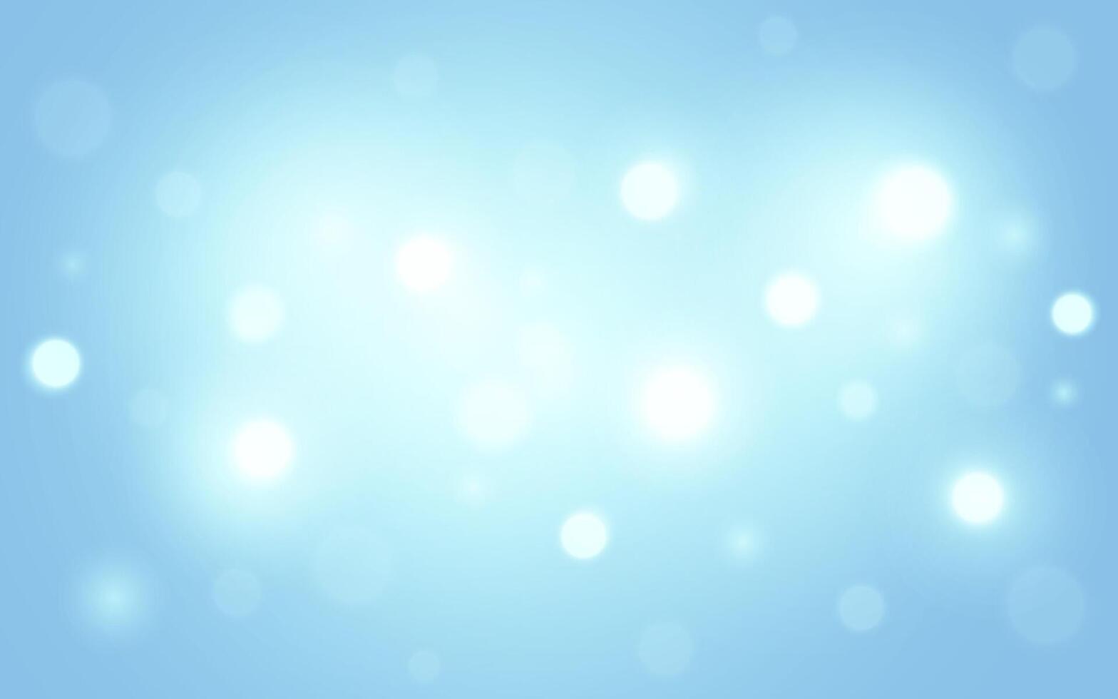 Soft Blue Bokeh Background Light, Dreamy Glow and Abstract Blur for Calm Mood Designs, Background decoration vector
