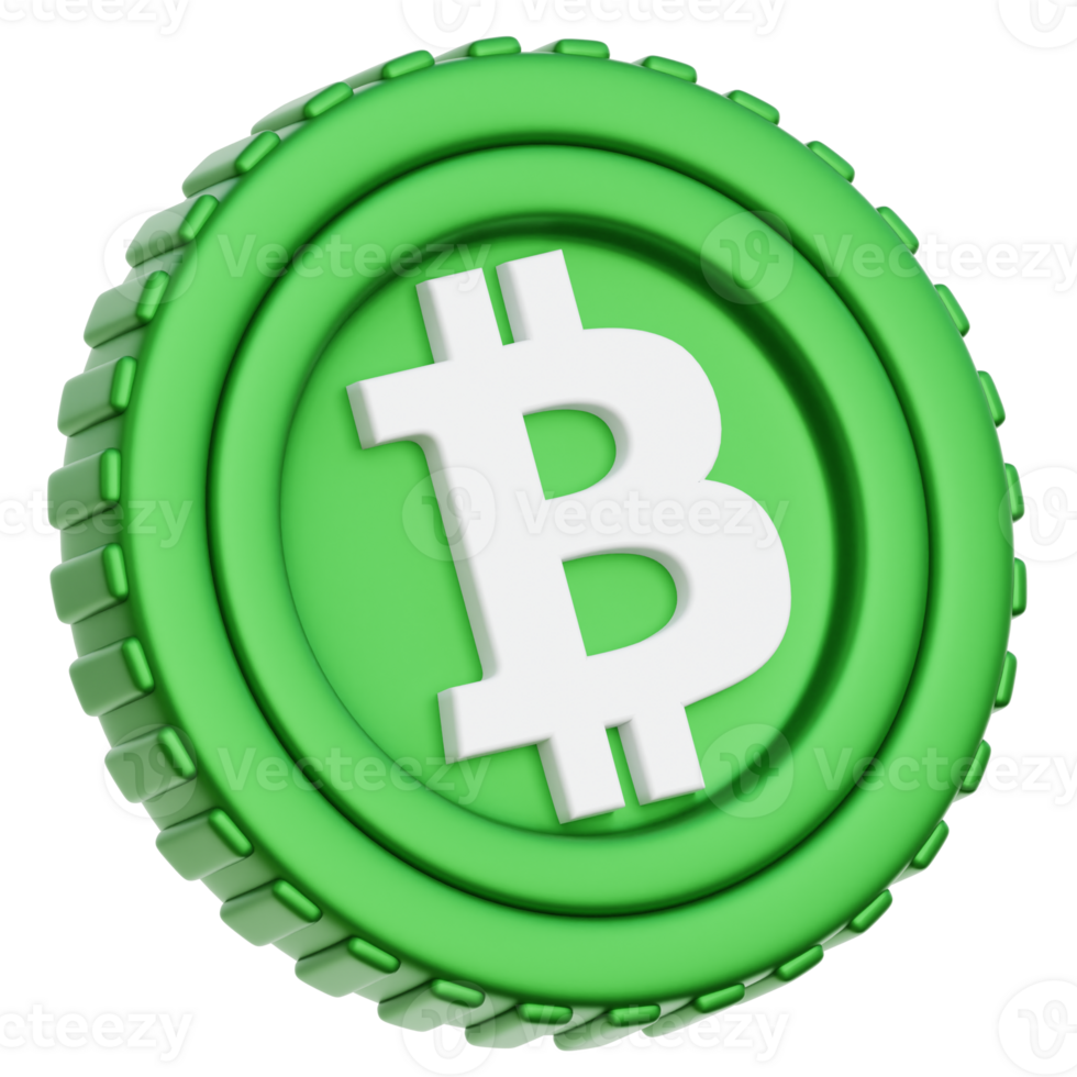 Bitcoin Cash BCH Coin 3d Illustration png