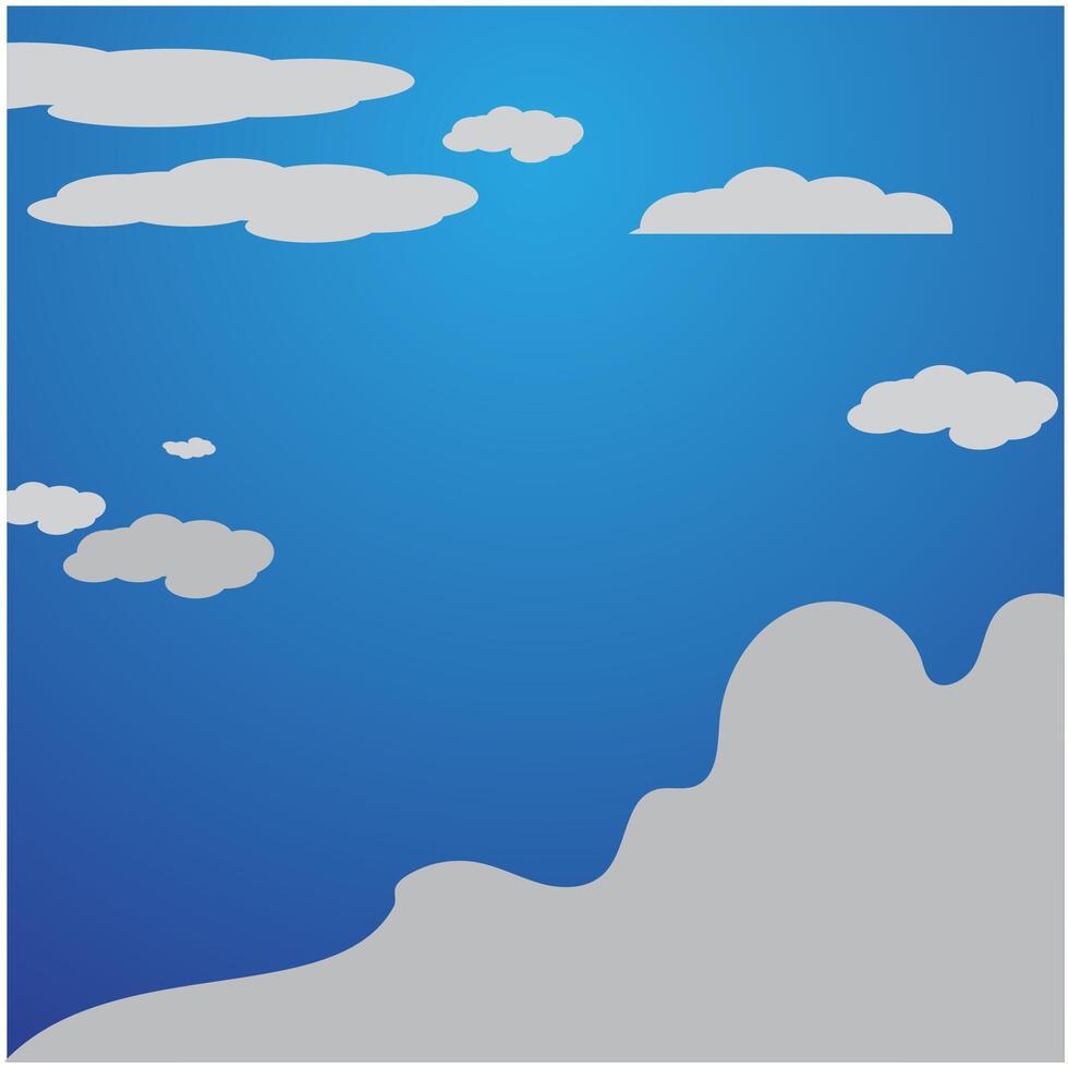 Blue sky background illustration and design vector