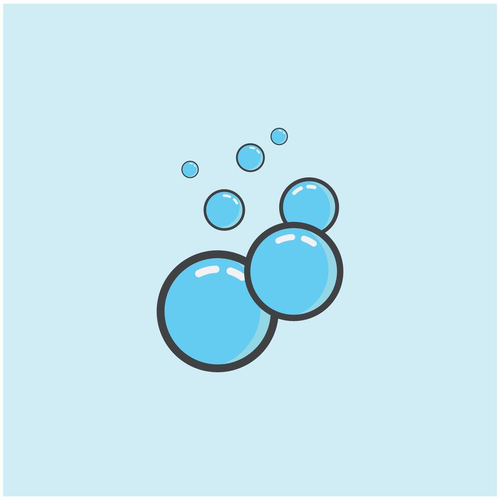 Background Bubble water logo and symbol vector