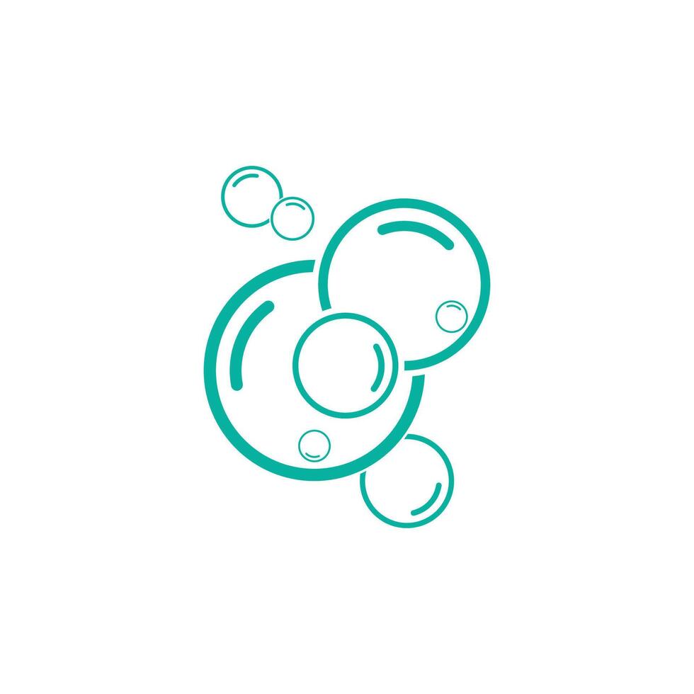 Bubbles waters logo and symbol vector
