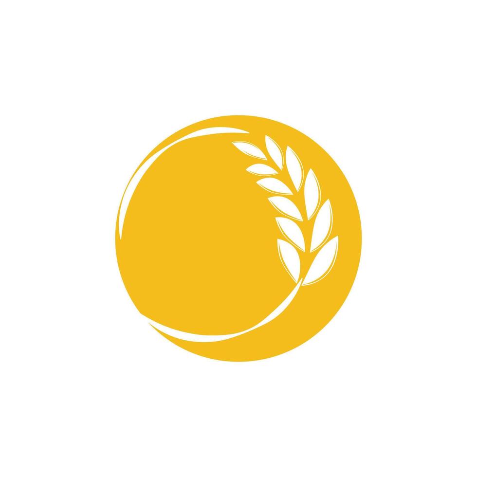Simple Agriculture wheat Logo vector