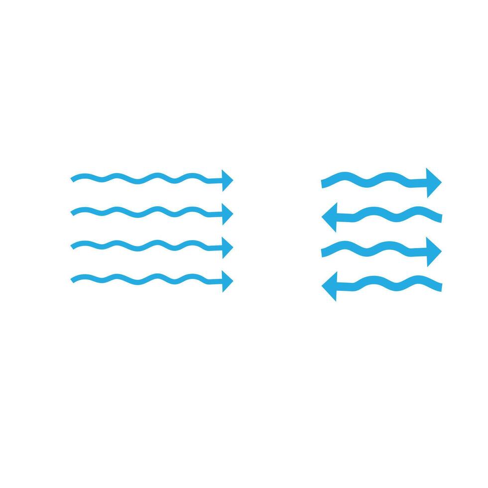 Stylized Wind logo simple symbol vector