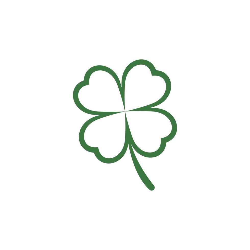 Stylized clover logos and symbol design vector