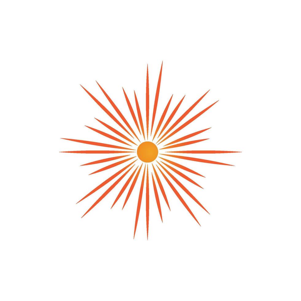 Simple Sun logos and symbol vector